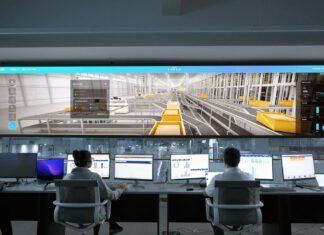 Od arkusza Excela do inteligentnej fabryki: realna ścieżka transformacji AI dla MŚP Operatorzy w nowoczesnej sterowni monitorujący cyfrowe ekrany systemów